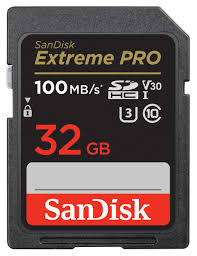CARTE MEMOIRE SANDISK 32GB  EXTREME PRO SDHC UHS-I